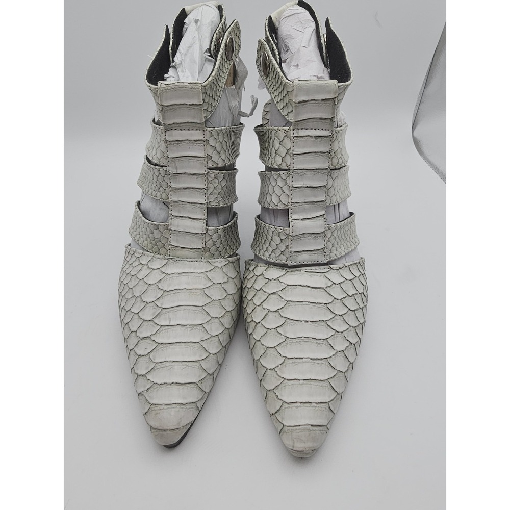 Shakuhachi Leather Snakeskin Pattern  Herls Woman  Size 39 - Picture 11 of 12